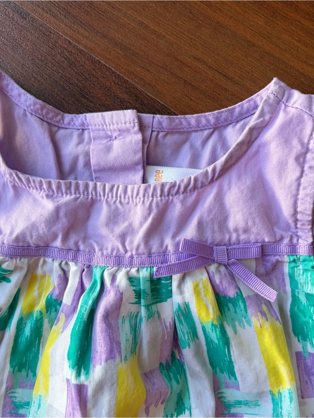 Girls' Lavender & Multicolor Brushstroke Sundress Artdeco Gymboree Outlet